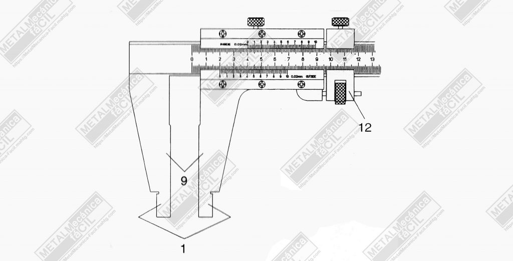 Vernier Outside Measuring Jaws