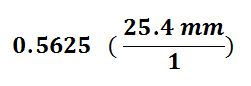 Conversion between Millimeters and Inches_10